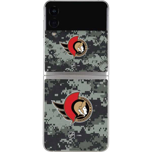 NHL Ottawa Senators Camo Galaxy Z Flip3 5G Skin